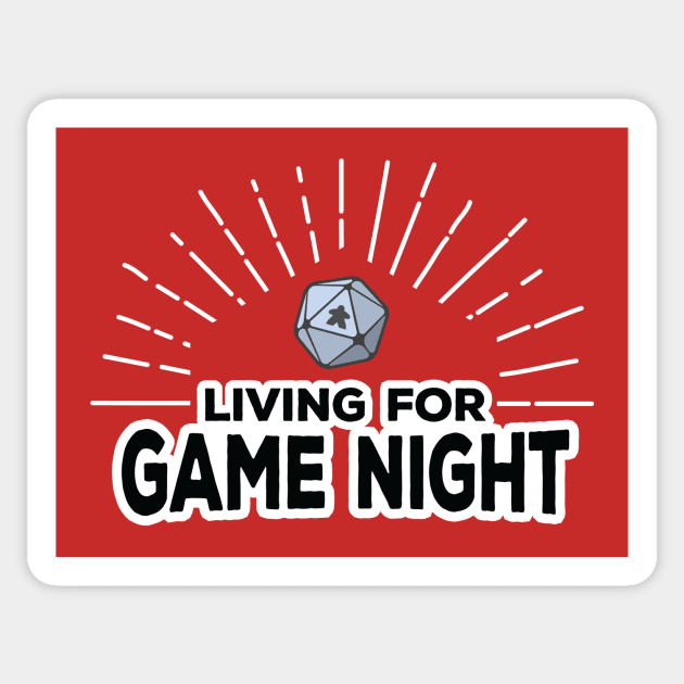 Living For Game Night Sticker by RollForTheWin